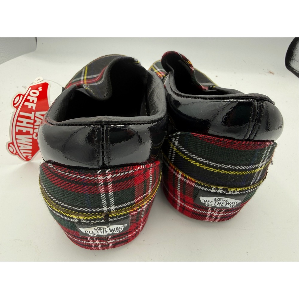 Vans Classic Slip-On Platform Patent Plaid Mens 8.5 Womens 10 NWT - Picture 4 of 7